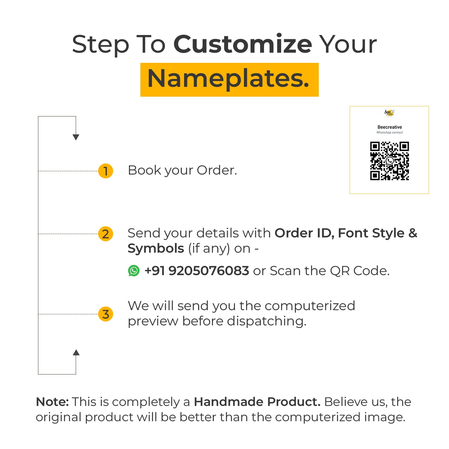 Bodhi (Yellow) Name Plate