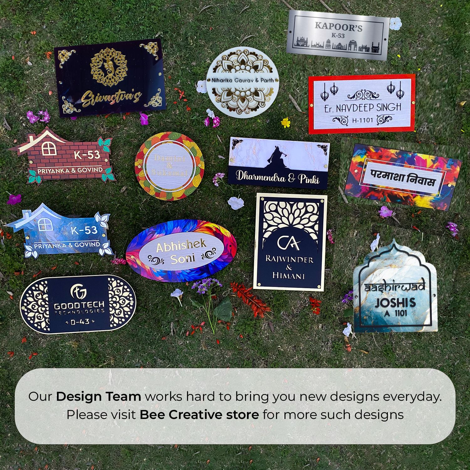 Our Happy Place Name Plate