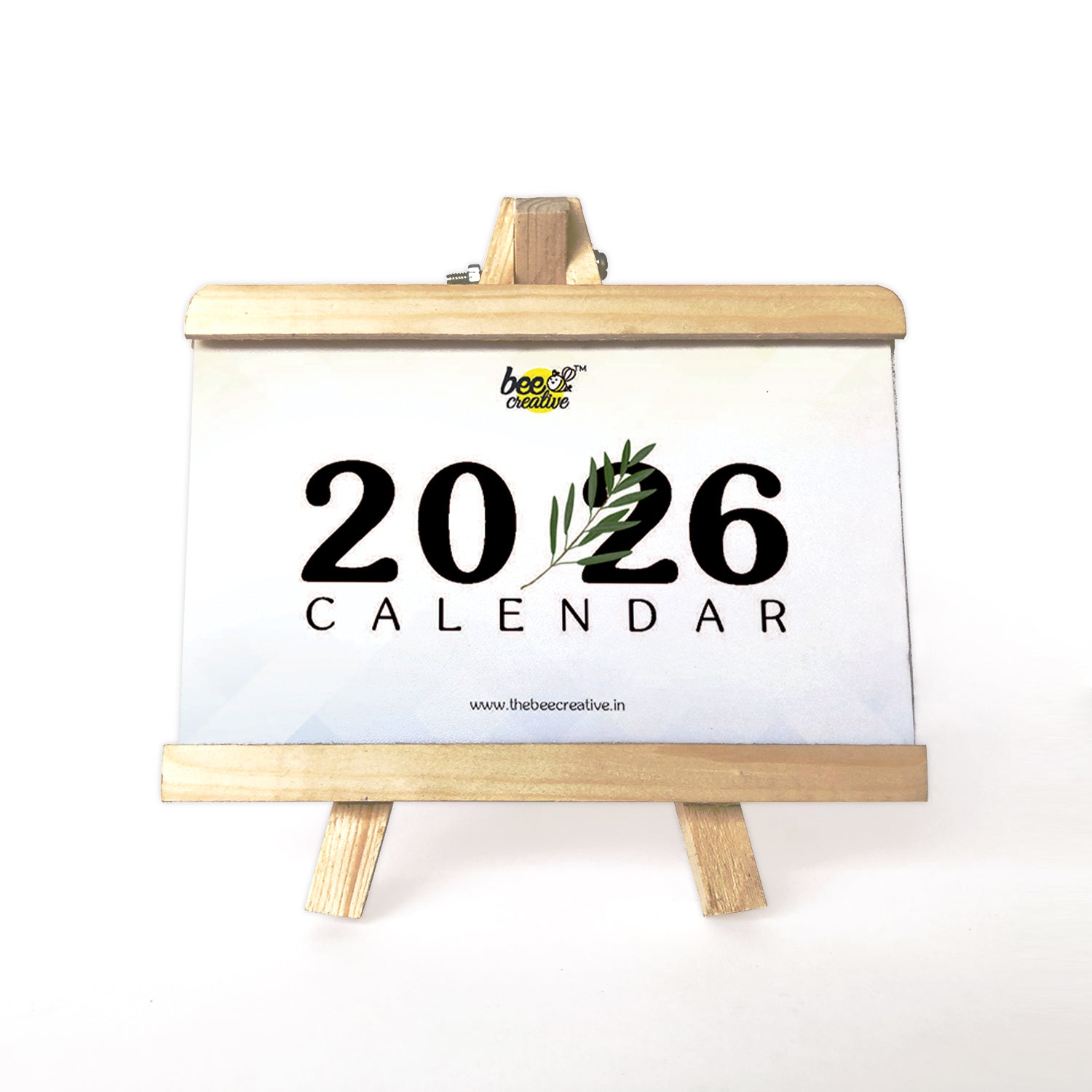 Floral Vision - Wooden Base 2026 Calendar