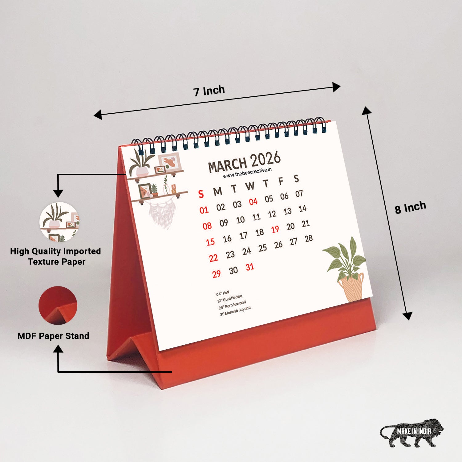 Home & Heart - MDF Base 2026 Calendar