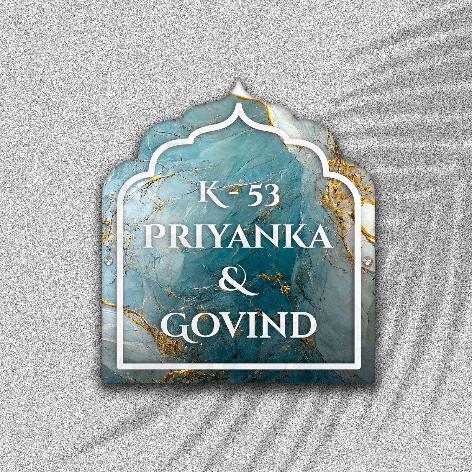 Acrylic Mandir Name Plate