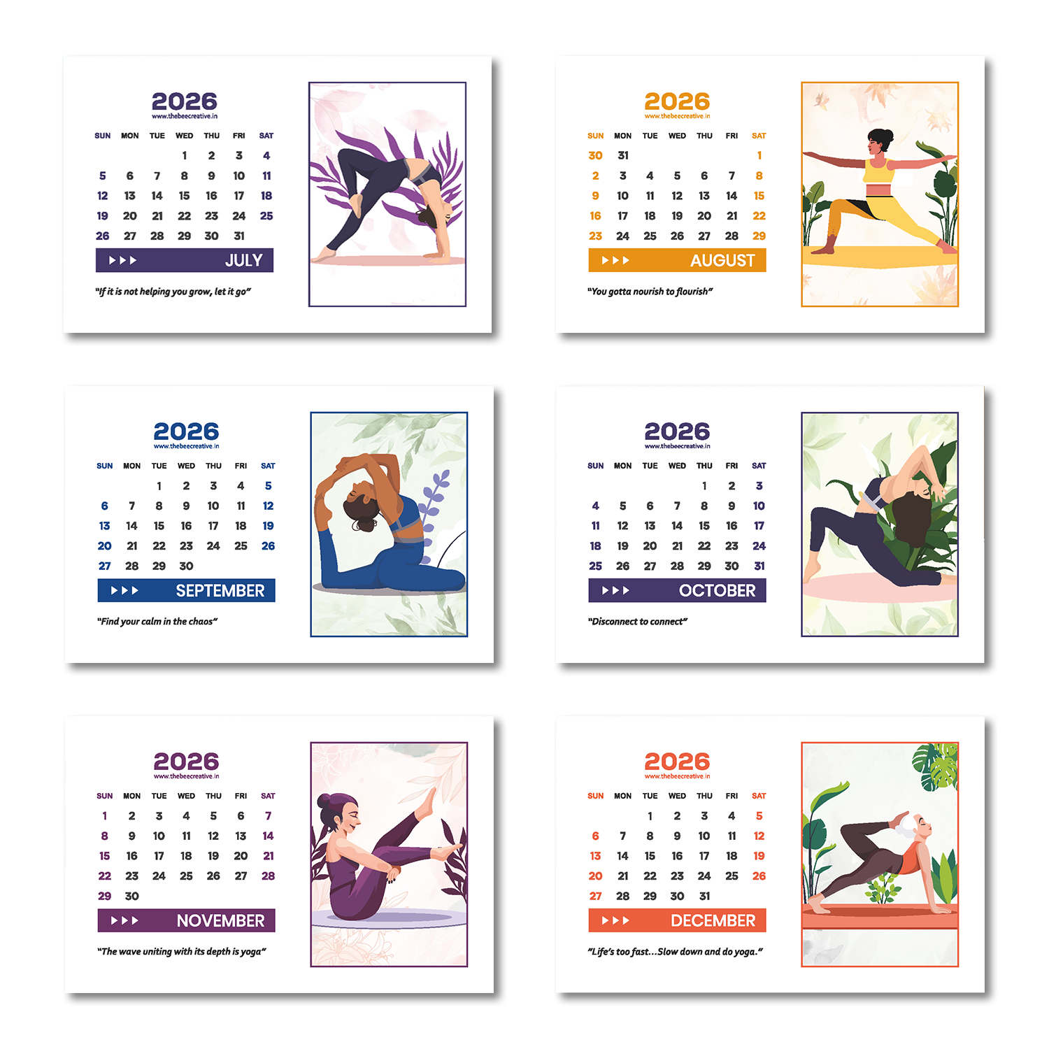 Yogic New - MDF Base 2026 Calendar