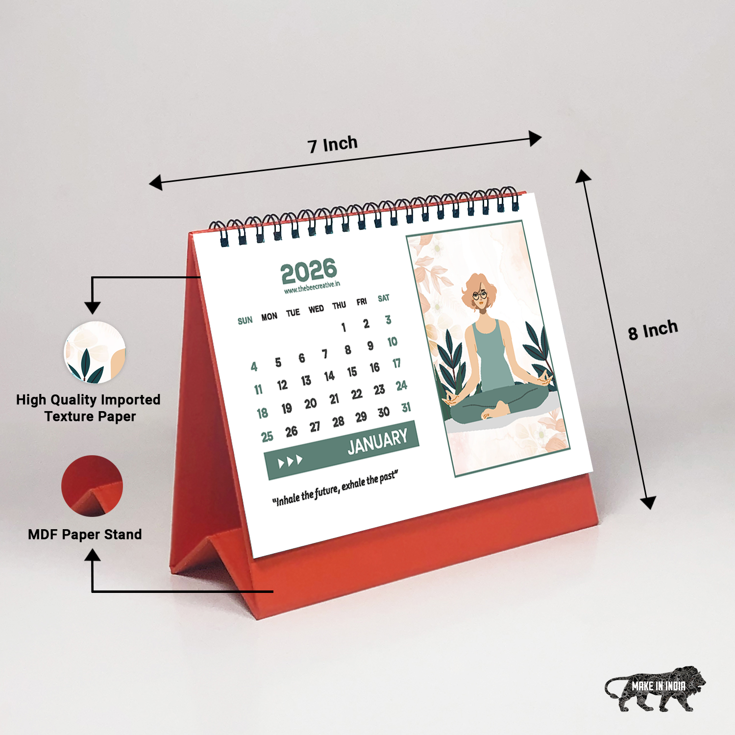 Yogic New - MDF Base 2026 Calendar