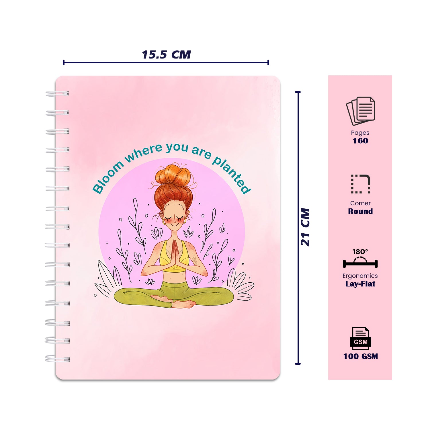 Bee Creative Daily Planner I A5 - Bloom