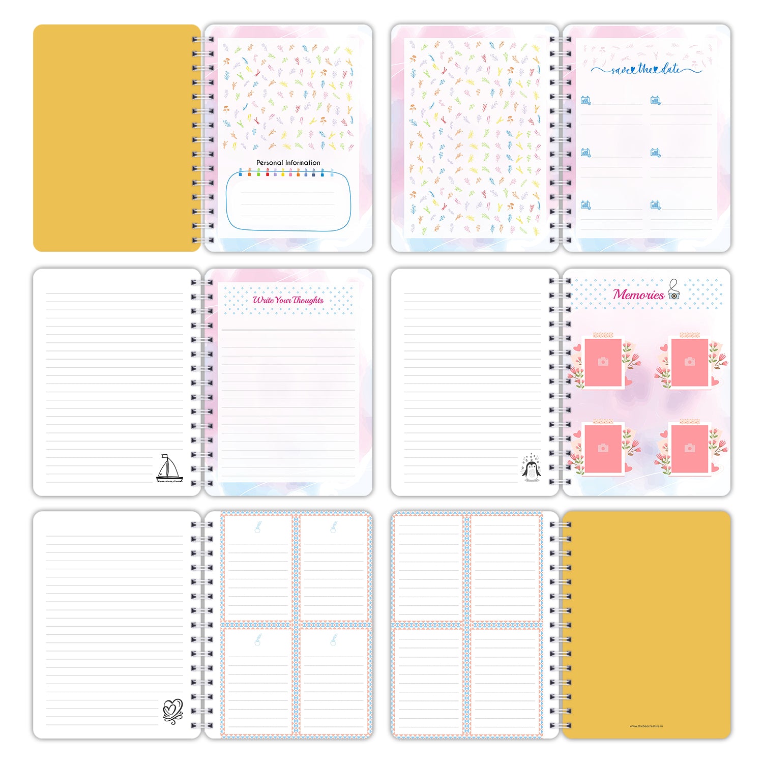 Bee Creative Daily Planner I A5 - Journey