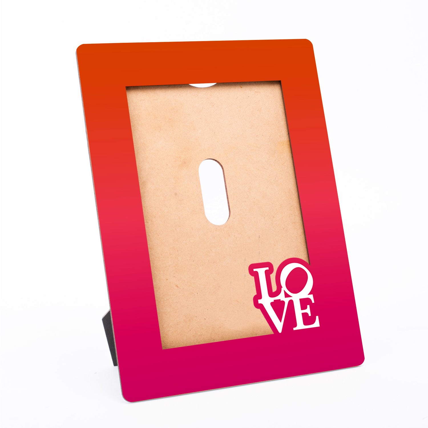 Wooden Desk Photo Frame - Ombre (Love)