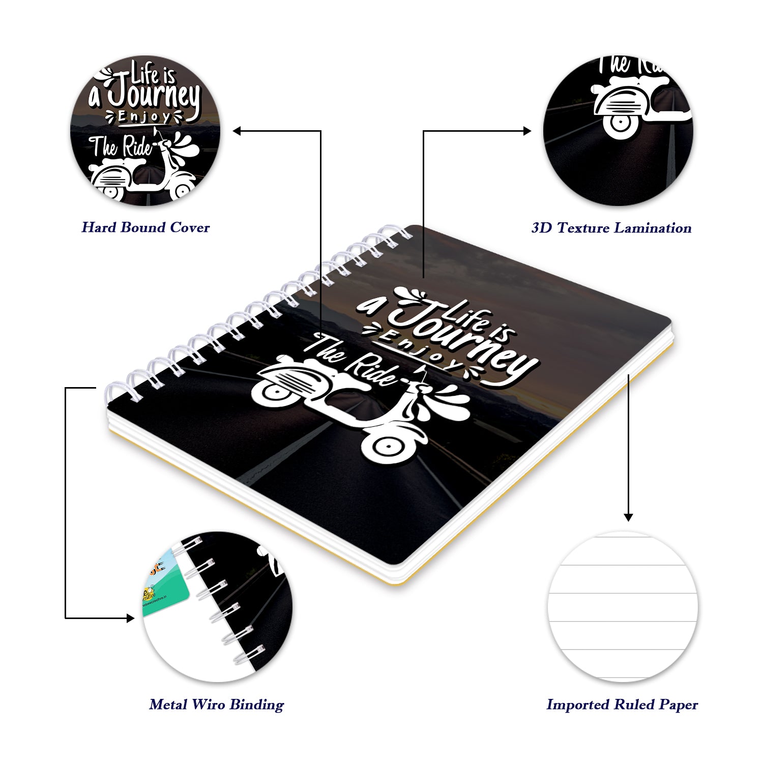 Bee Creative Daily Planner I A5 - Journey