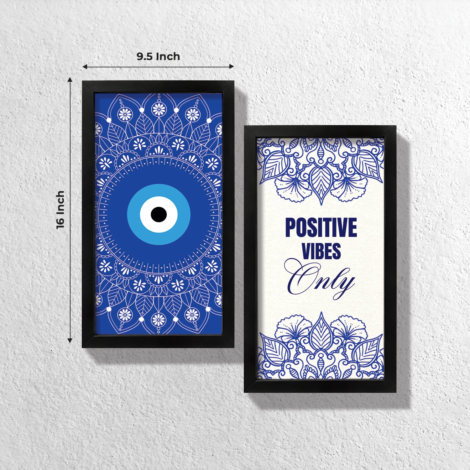 Positive Vibes Only Wall Frame (Set of 2)