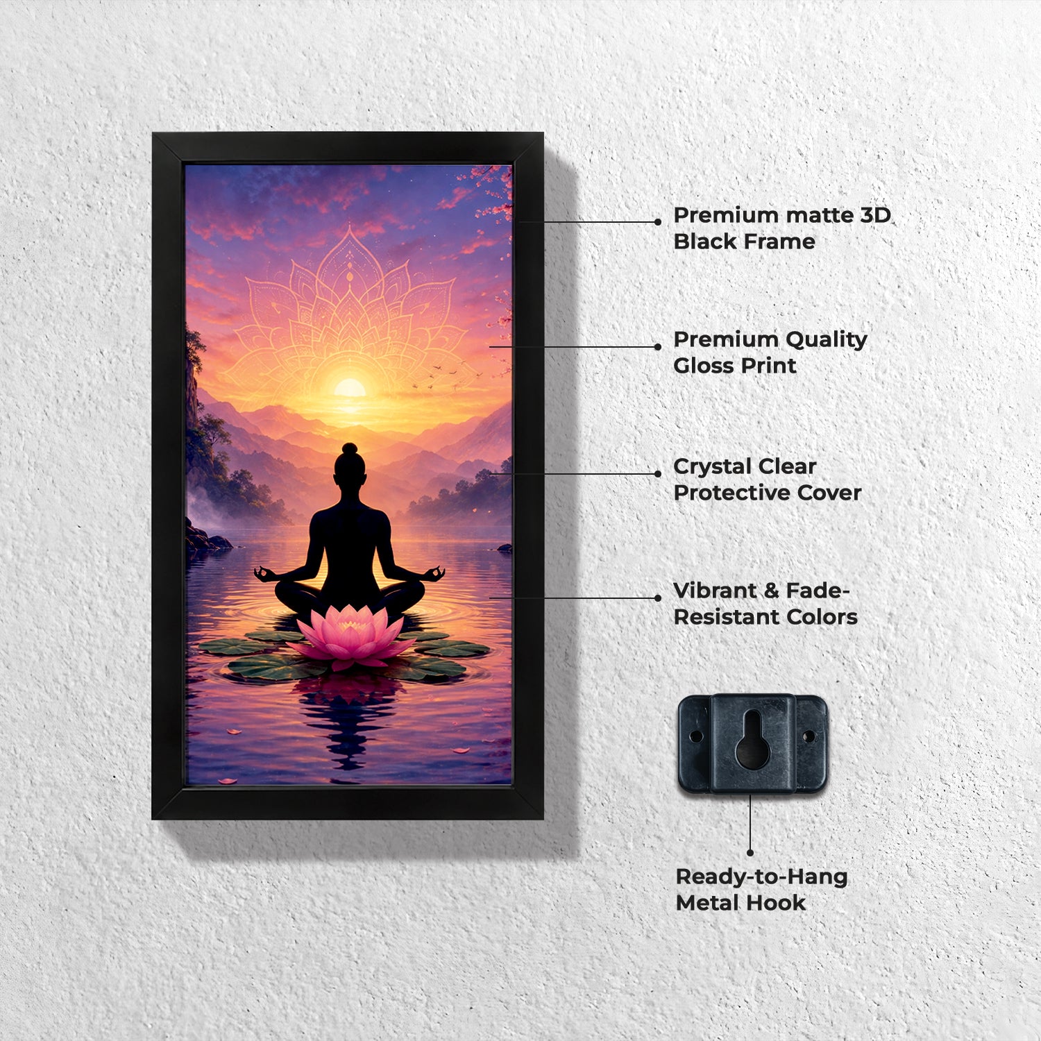 Breathe & Bloom Wall Frame (Set of 2)