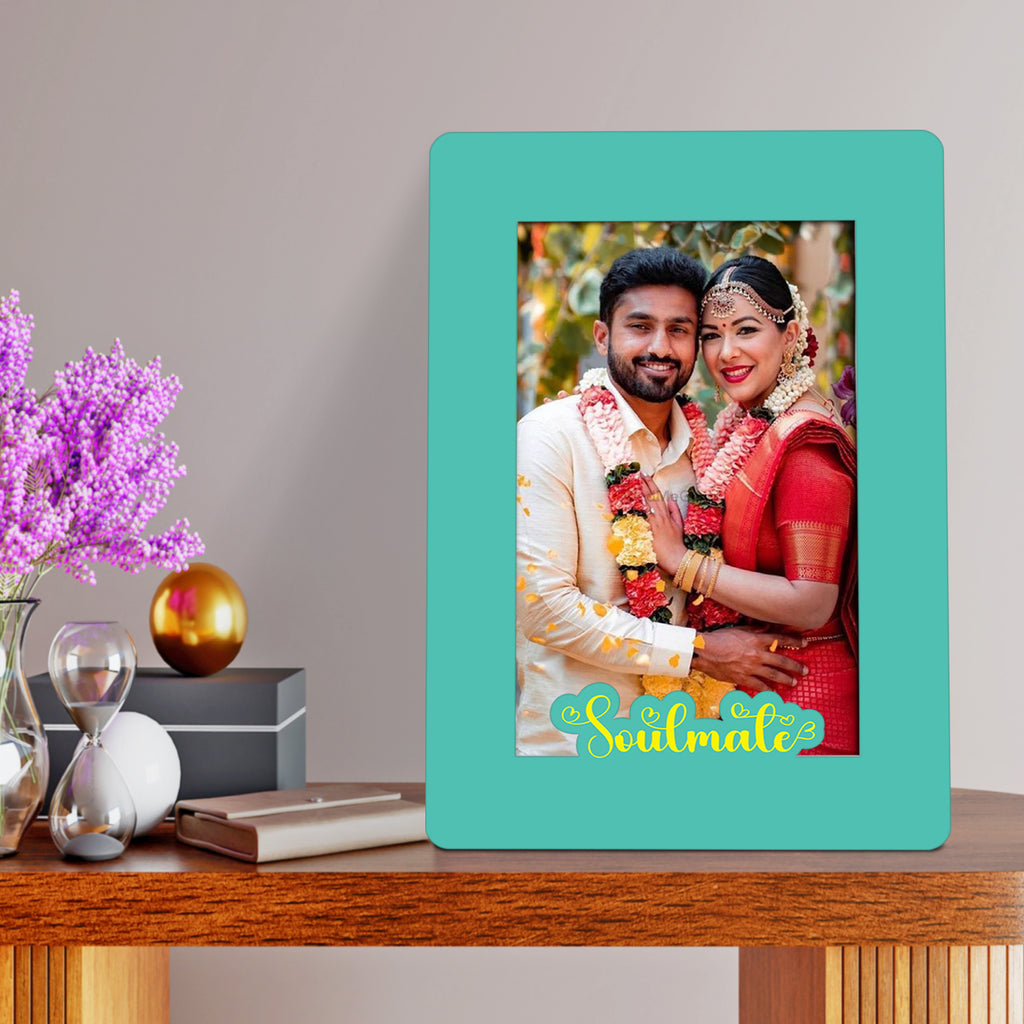 Wooden Desk Photo Frame - Set of 3 ( Love, Soulmate and Family )
