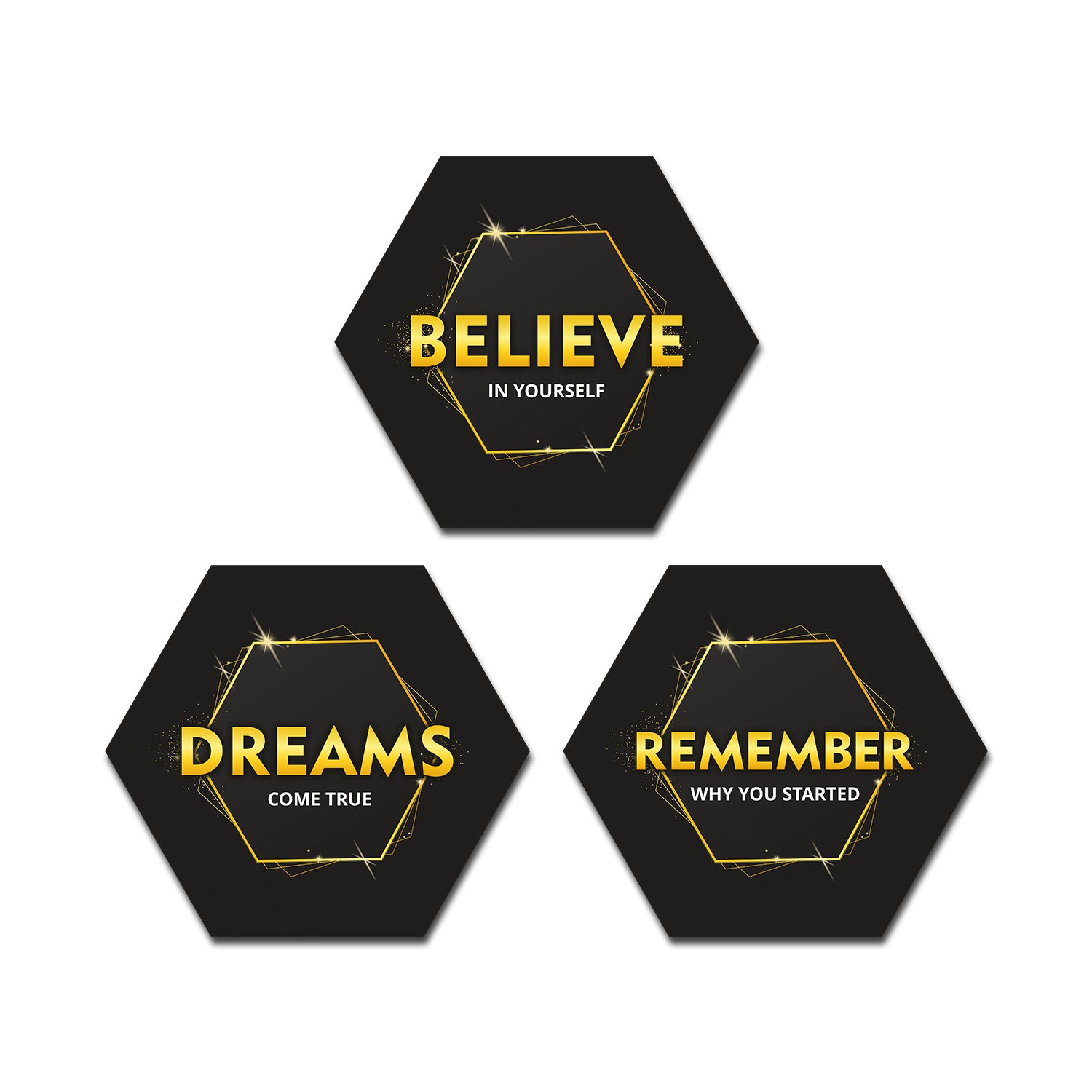 Wall Art set of 3 - Believe in Yourself
