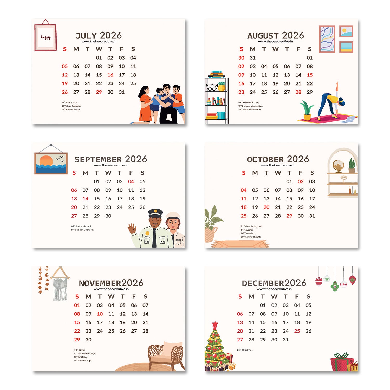 Home & Heart - MDF Base 2026 Calendar