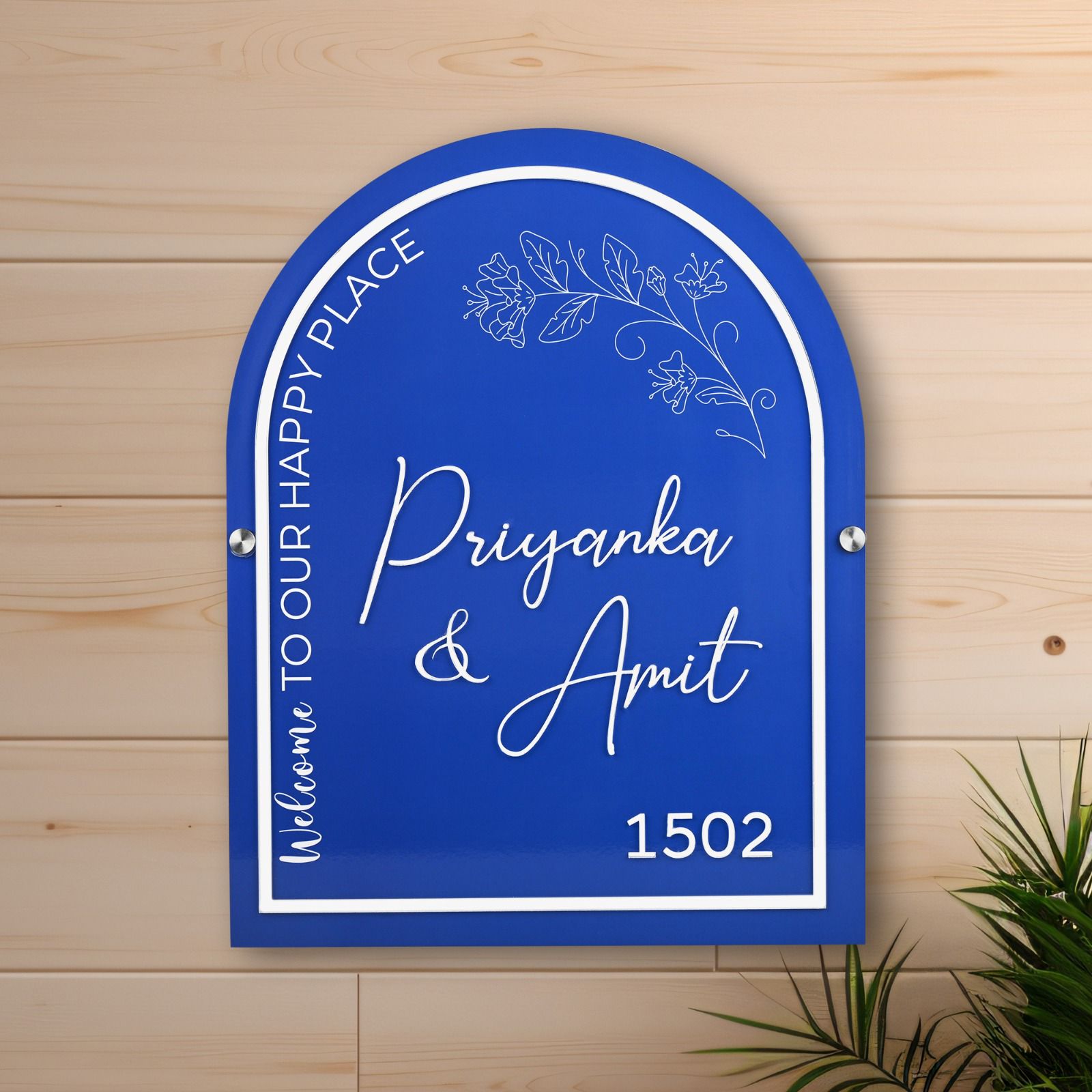 Our Happy Place Name Plate