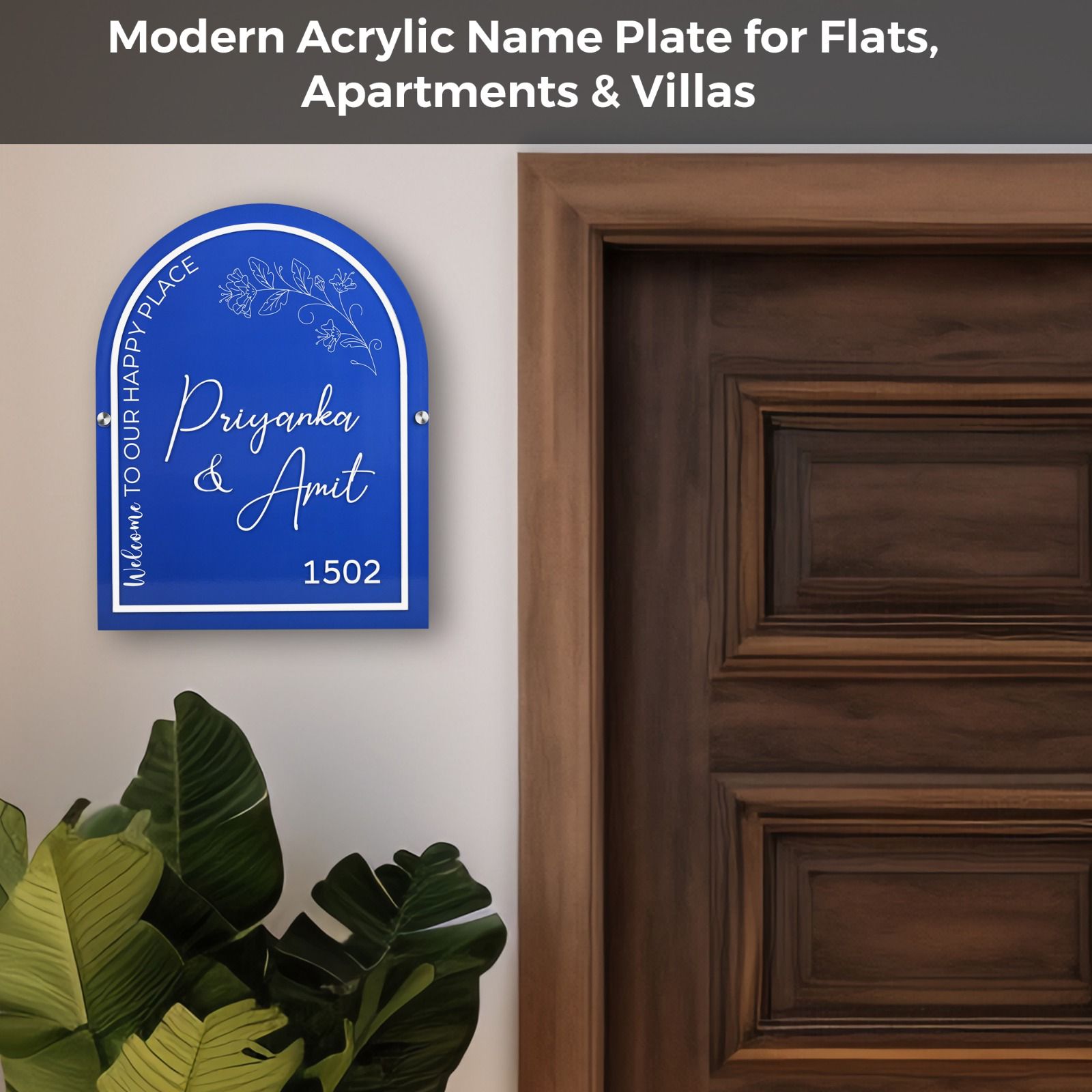 Our Happy Place Name Plate