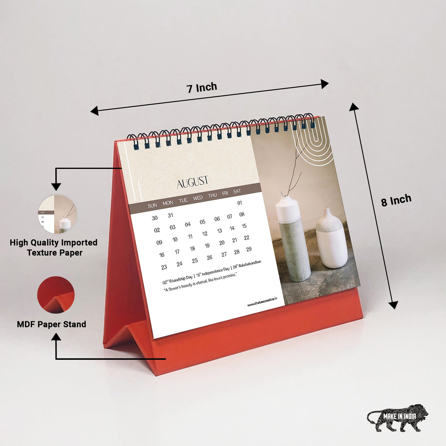 Rustic Minimalist - MDF Base 2026 Calendar