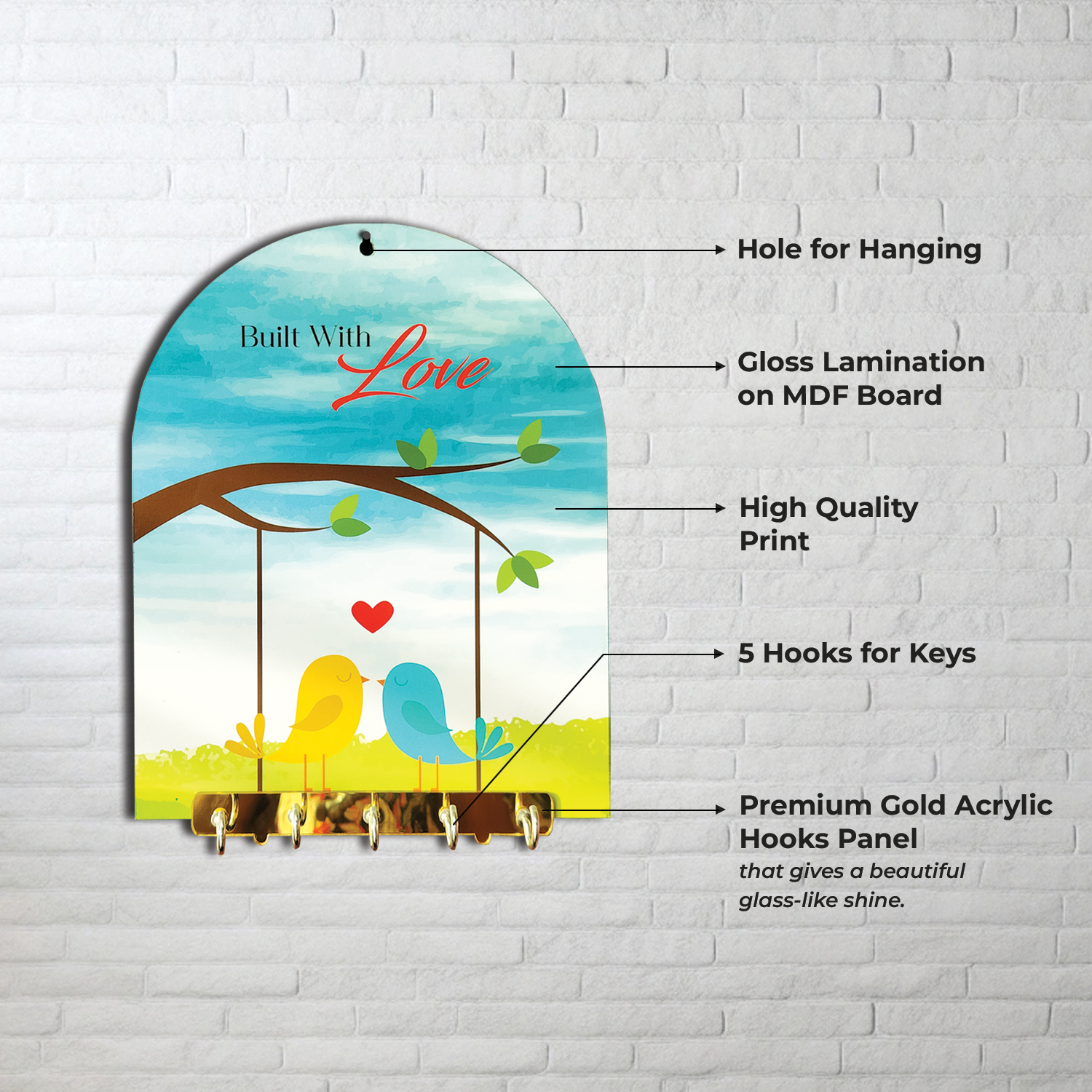 Birdy Couple Key Holder