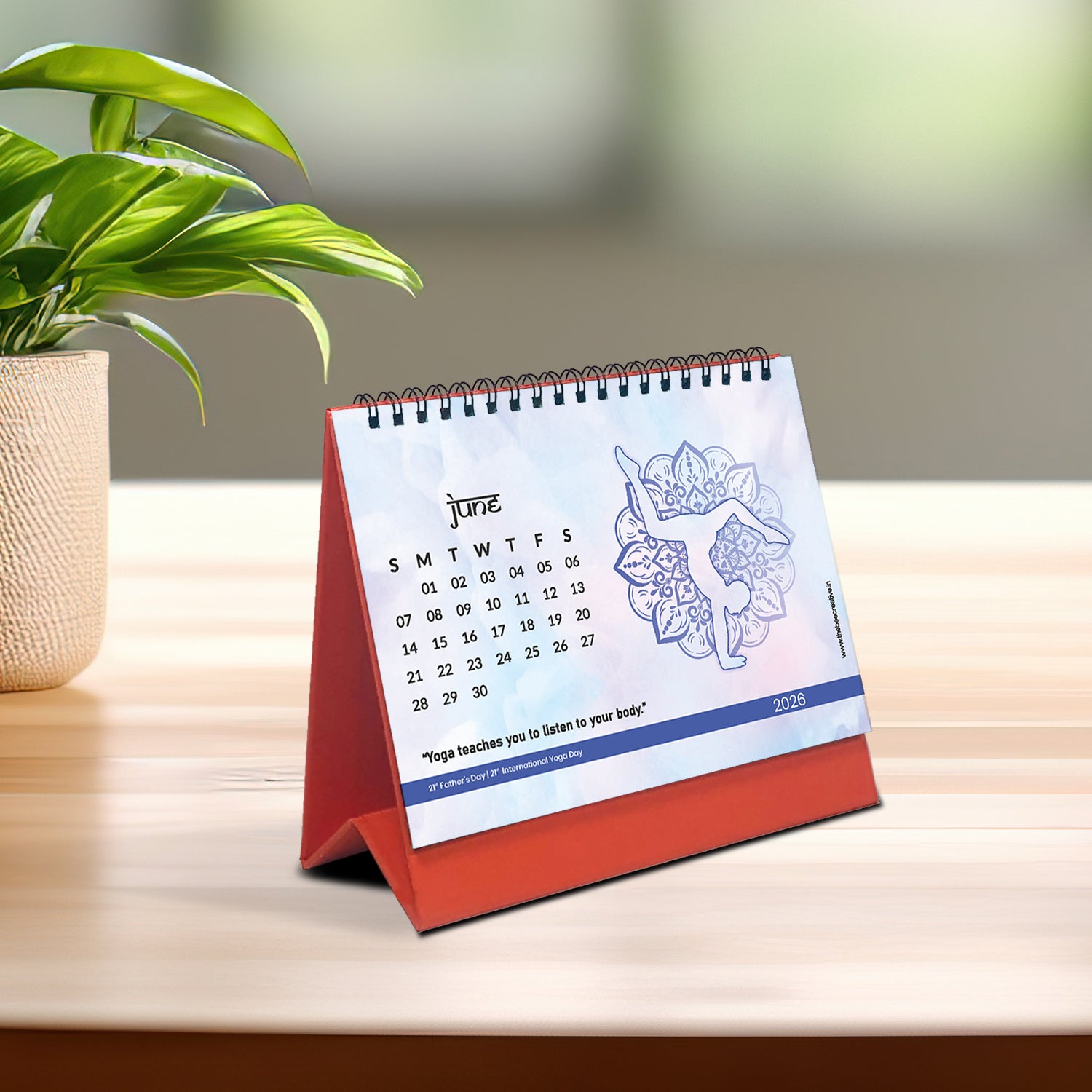 Yoga Mantra - MDF Base 2026 Calendar