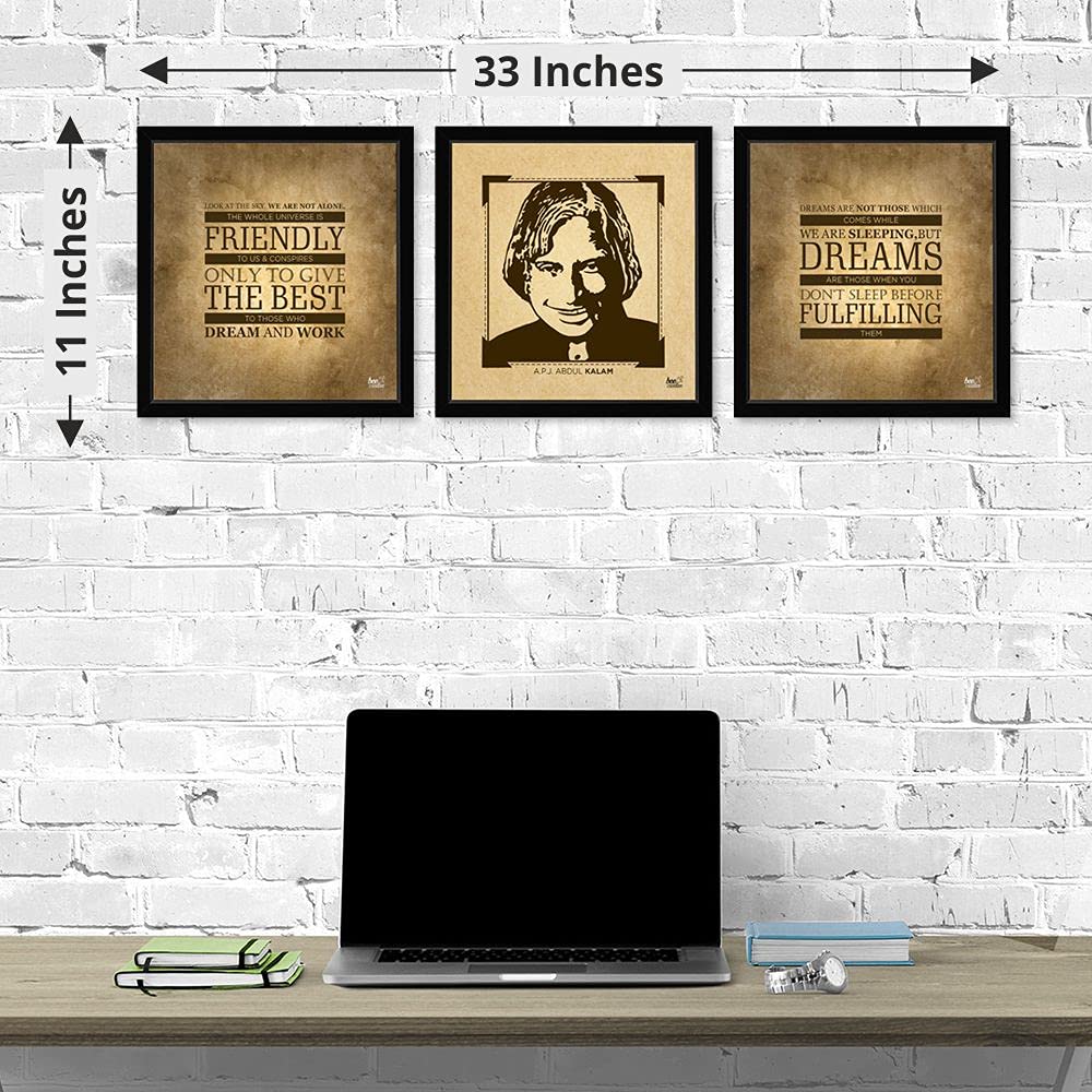 Wall Art Frames set of 3 - APJ Abdul Kalam