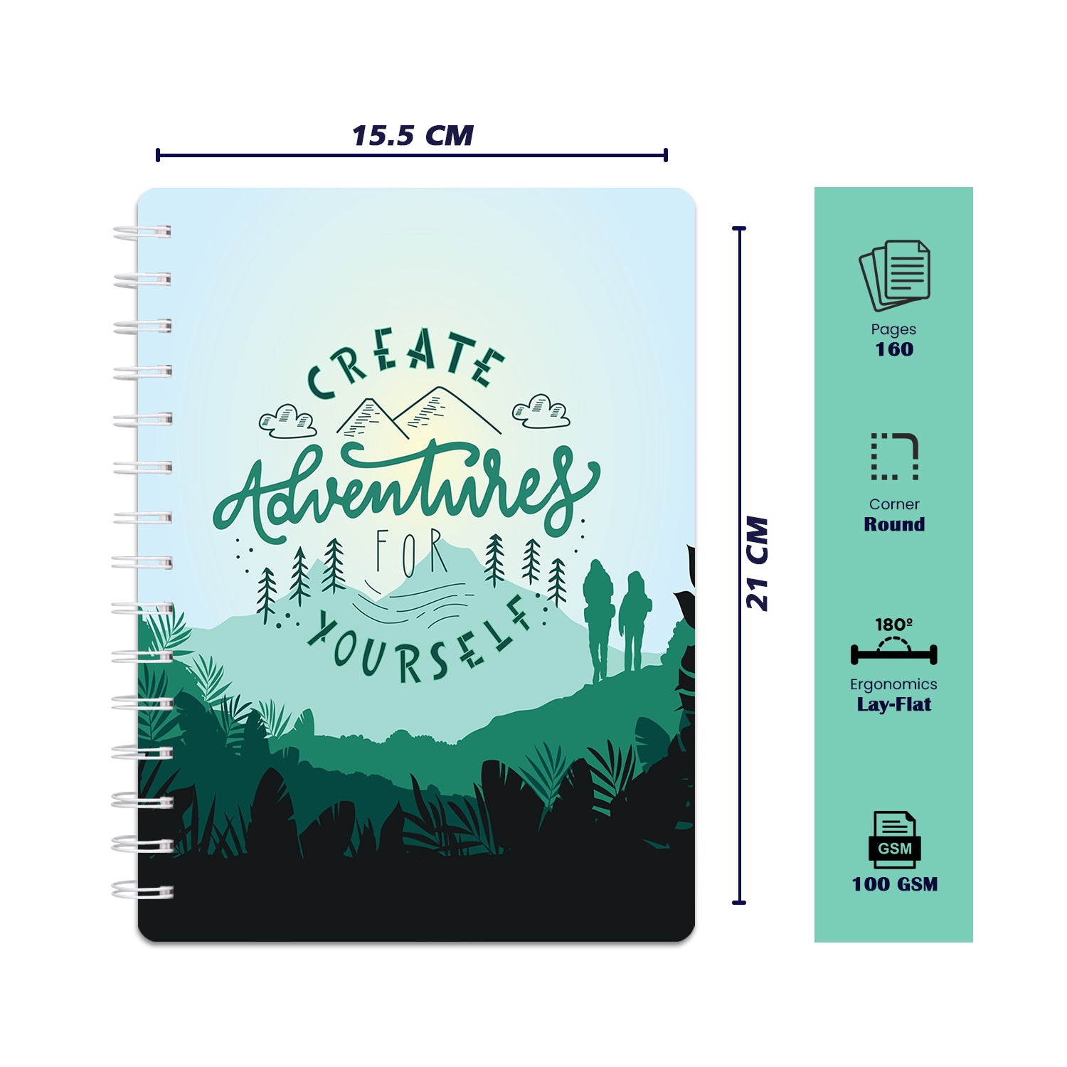 Bee Creative Daily Planner I A5 - Adventure