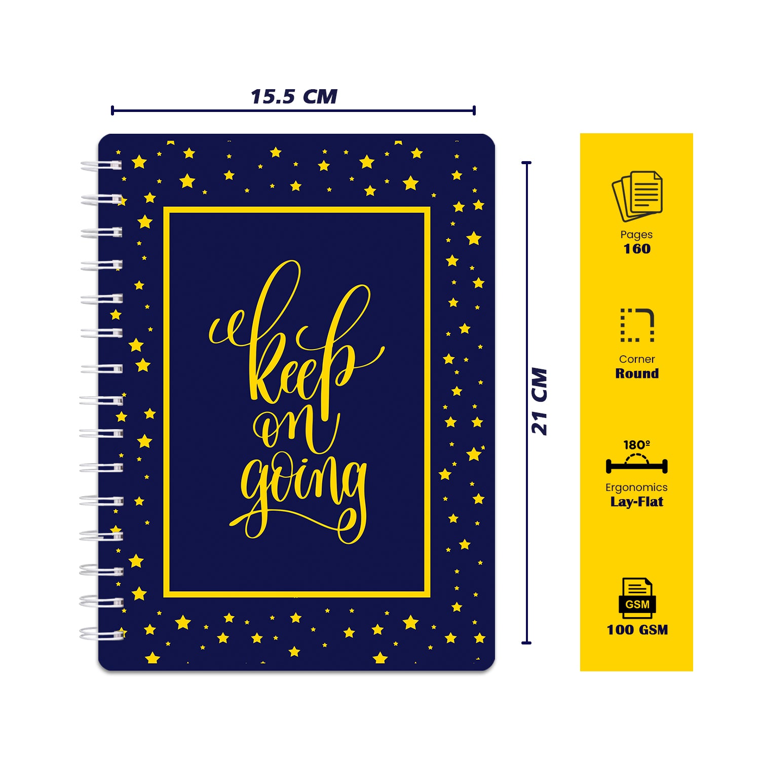 Bee Creative Daily Planner I A5 - Keep on Going