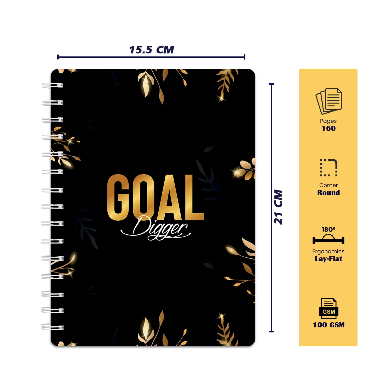Bee Creative Daily Planner I A5 - Goal Digger
