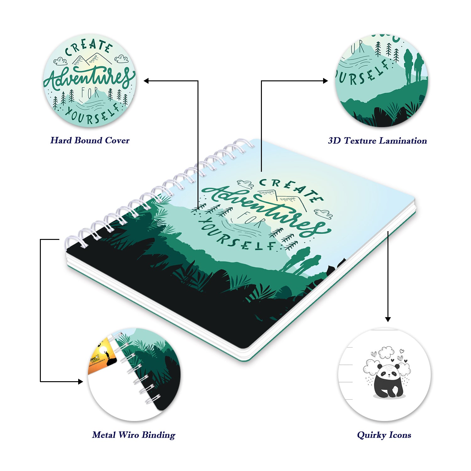 Bee Creative Daily Planner I A5 - Adventure