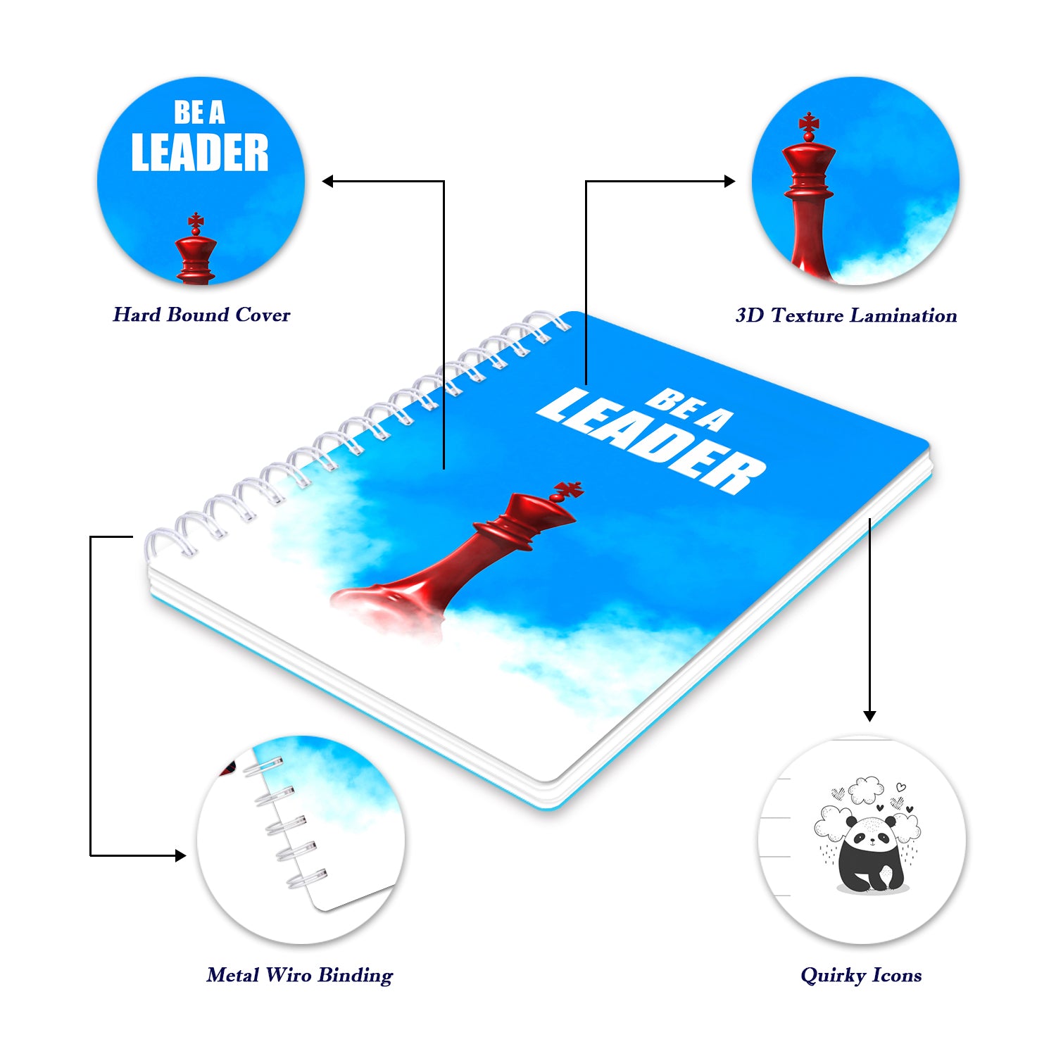 Bee Creative Daily Planner I A5 - Be a Leader