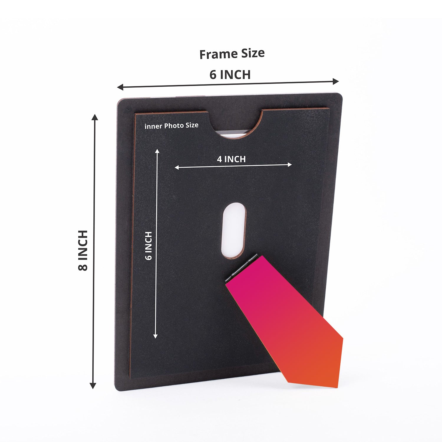 Wooden Desk Photo Frame - Ombre (Love)