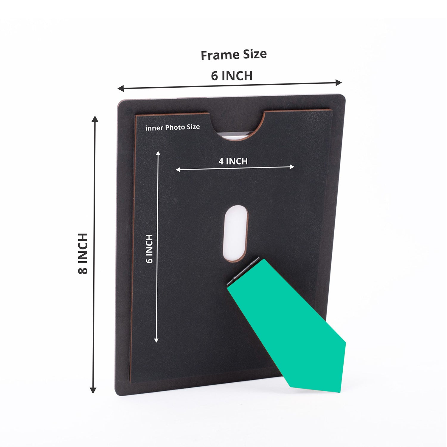 Wooden Desk Photo Frame - Sea Green (Soulmate)