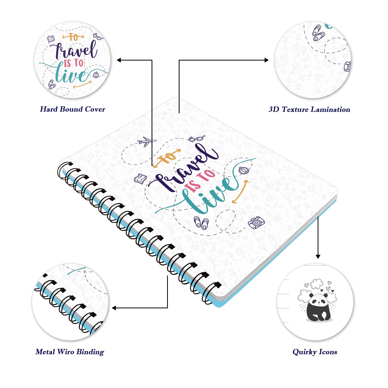 Bee Creative Daily Planner I A5 - Travel