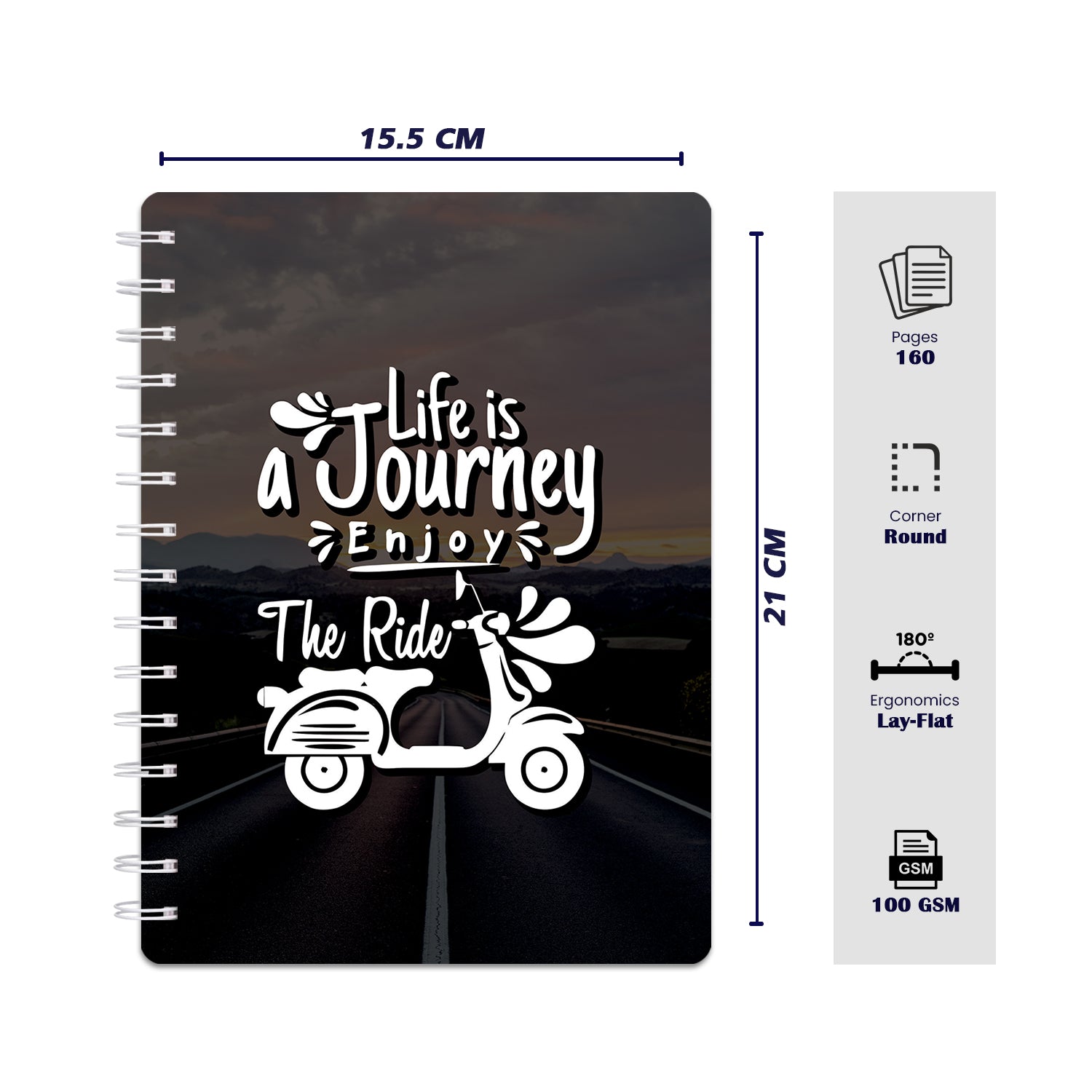 Bee Creative Daily Planner I A5 - Journey