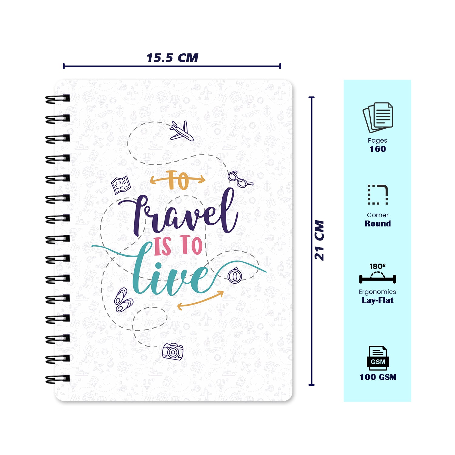 Bee Creative Daily Planner I A5 - Travel
